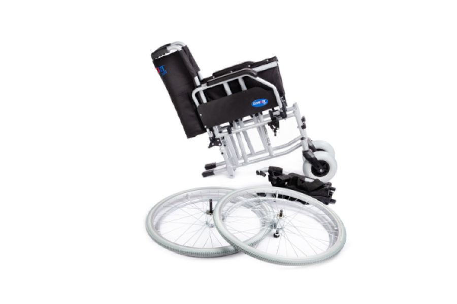 Silla de ruedas ligera de aluminio 45cm
