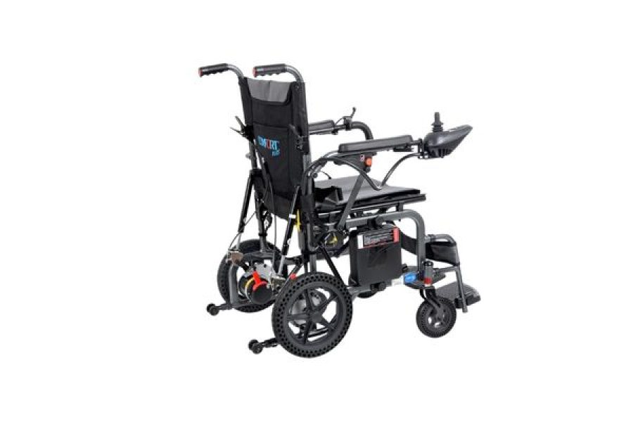 Silla de ruedas a batería con respaldo reclinable