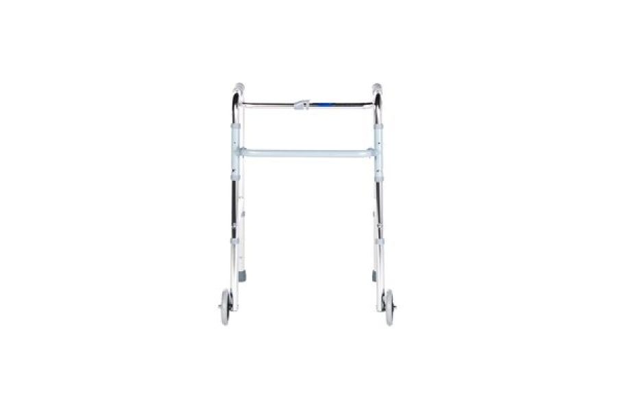 Andador de aluminio de 2 ruedas